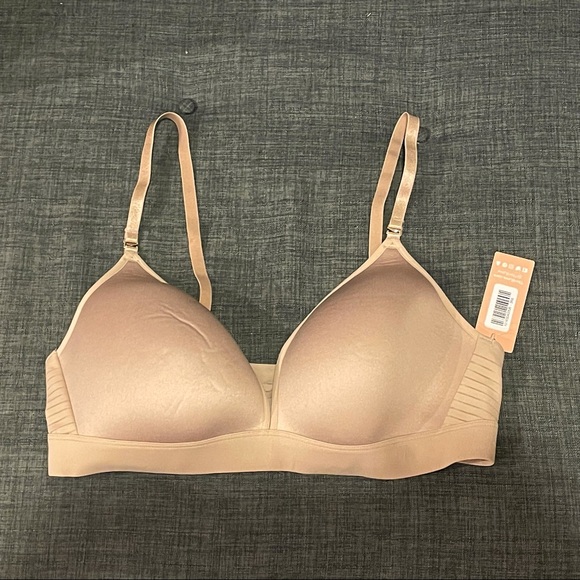 NWT ThirdLove Seamless Striped Bra 36B Taupe - Picture 2 of 9